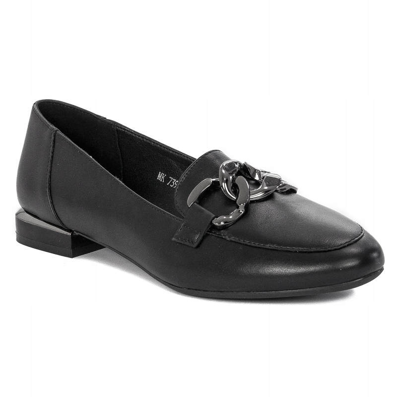 

Mokasyny damskie Sergio Leone MK739 czarne Pu r.37