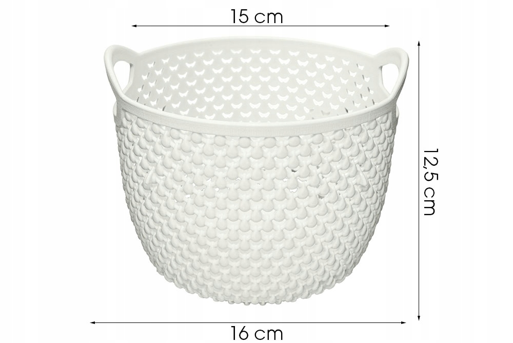 KOSZYK UNIWERSALNY 1,5L KOSZ KOSZYCZEK TRADYCYJNY Z UCHWYTEM DROP Marka inna