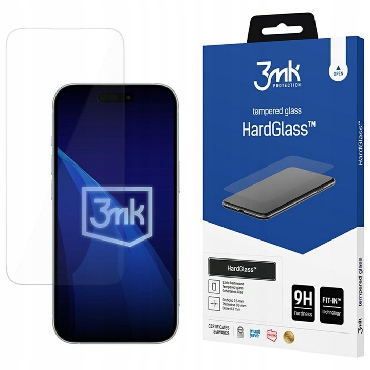 Szkło hartowane na ekran do Apple Iphone 16 Pro 17 17 Pro 3mk HardGlass