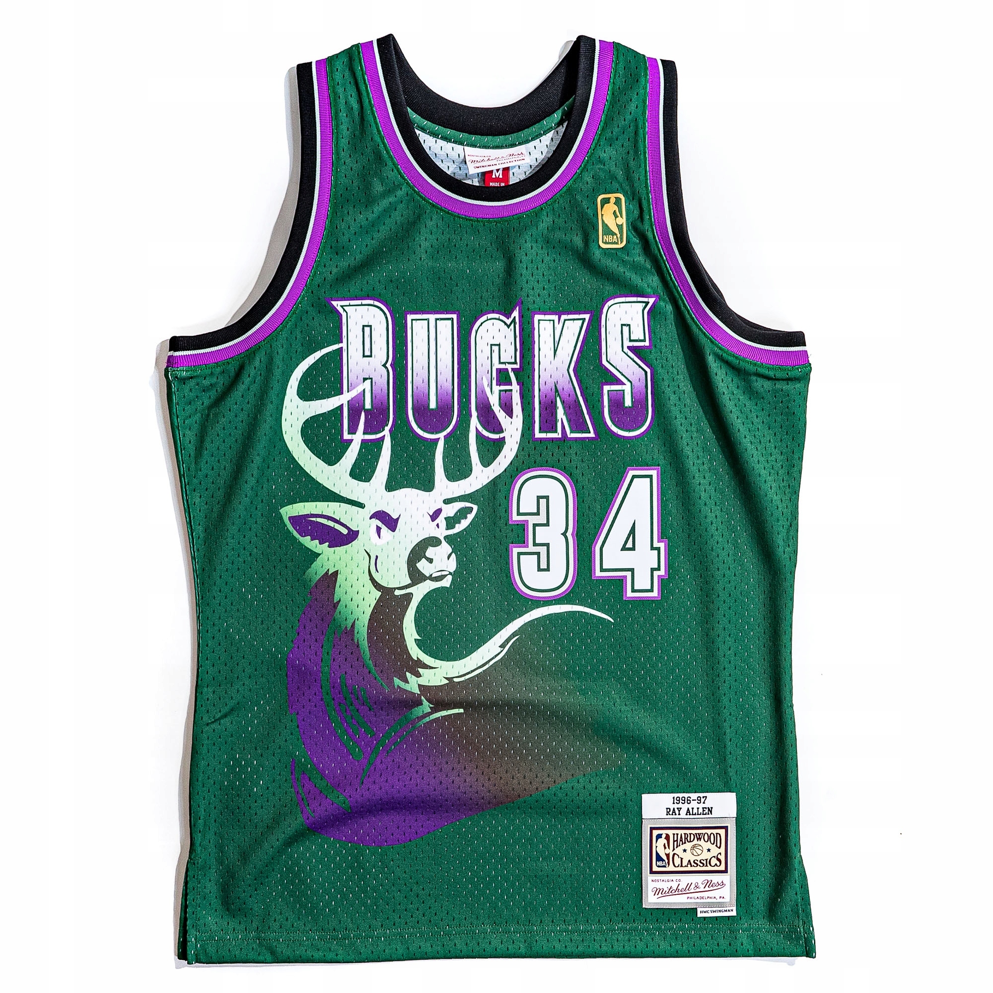 KOSZULKA MITCHELL & NESS NBA Milwaukee Bucks - Ray Allen #34 - 2XL