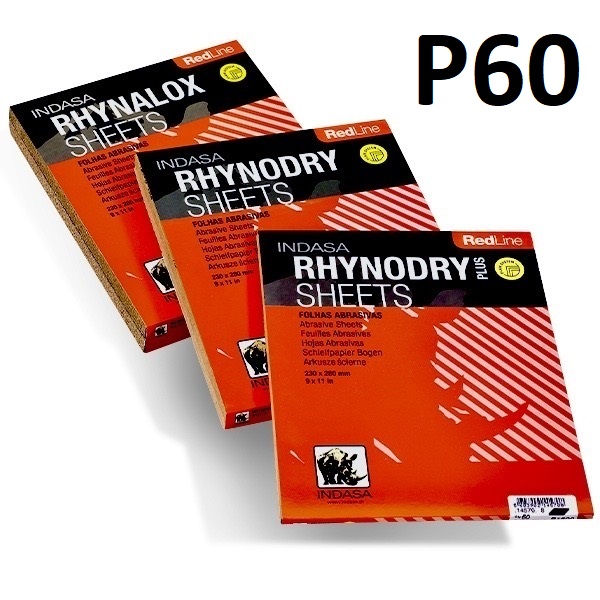 

Papier Ścierny Wodoodporny Indasa Red P60