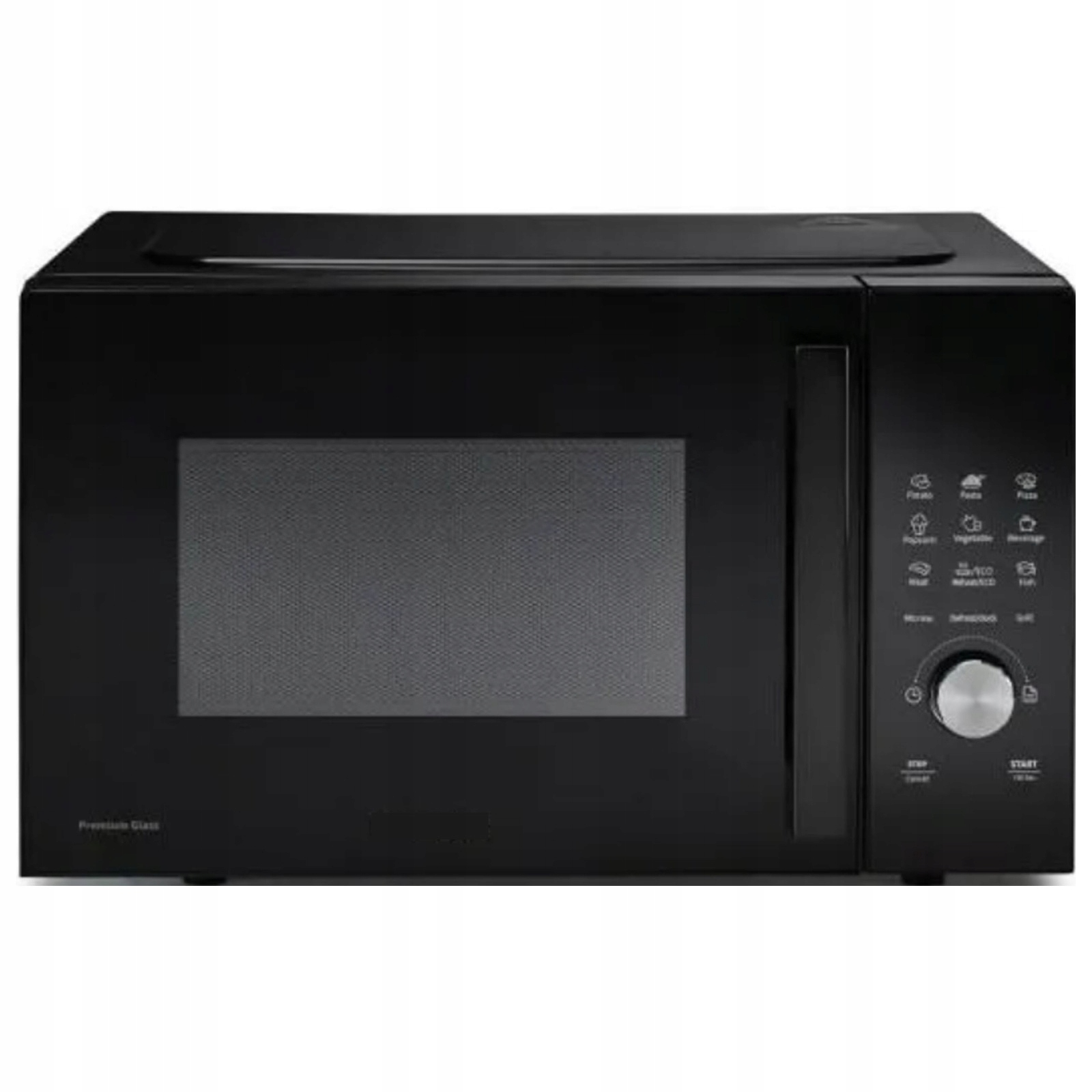 Kuchenka mikrofalowa Czarna 800W 23L Rozmrażanie Auto Menu SmartControl