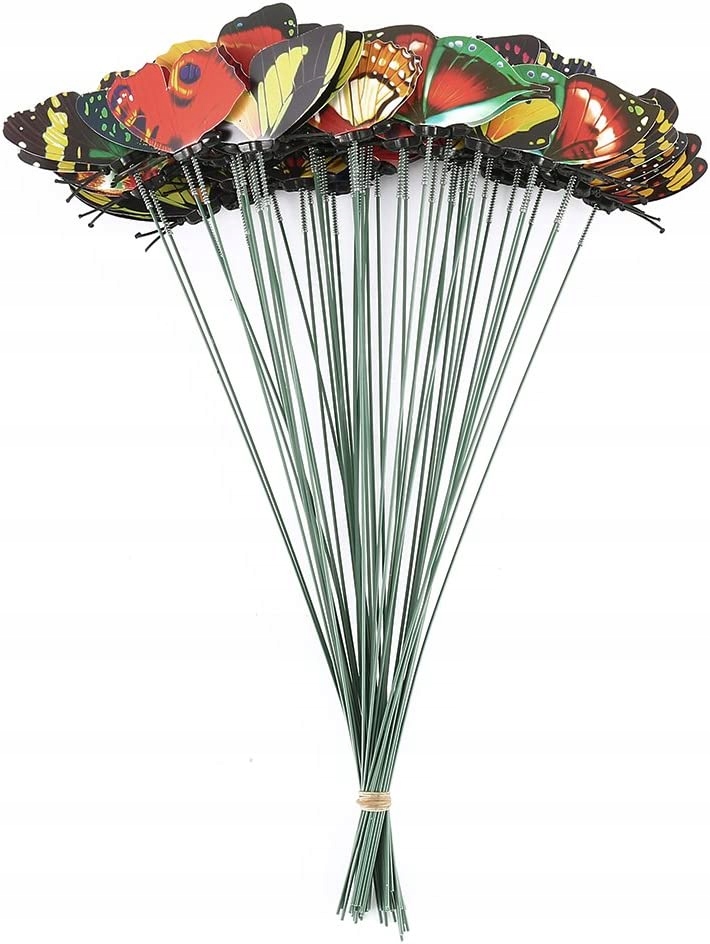 

20X Wbijane Motylik Dekoracja Ogrodowa Doniczkowa