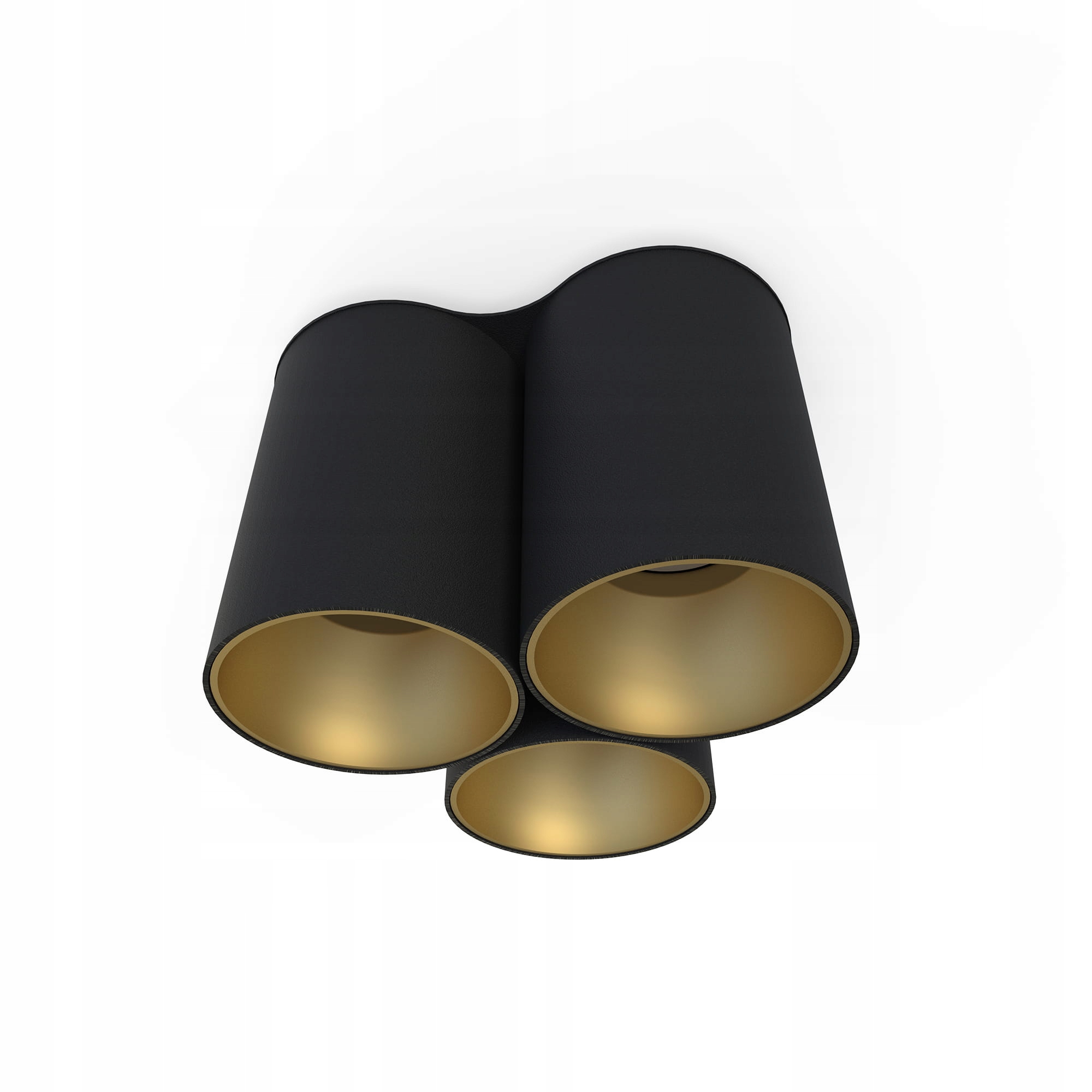 3-bodová stropná lampa Eye Tone čierna – bestseller moderného štýlu