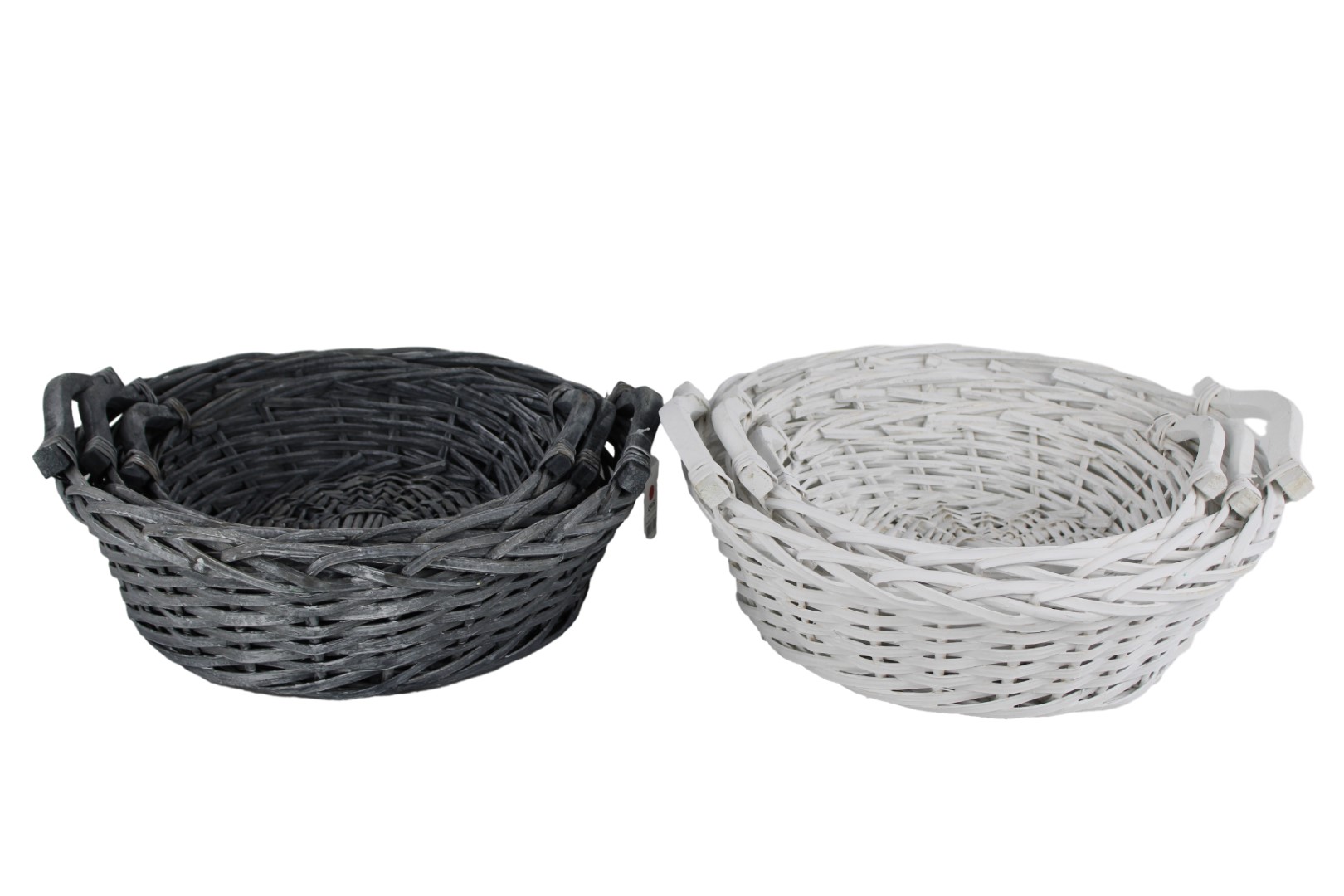 KOSZYK KOSZ PREZENTOWY WIKLINOWY OSŁONKA NA KWIATY M Kolor biały