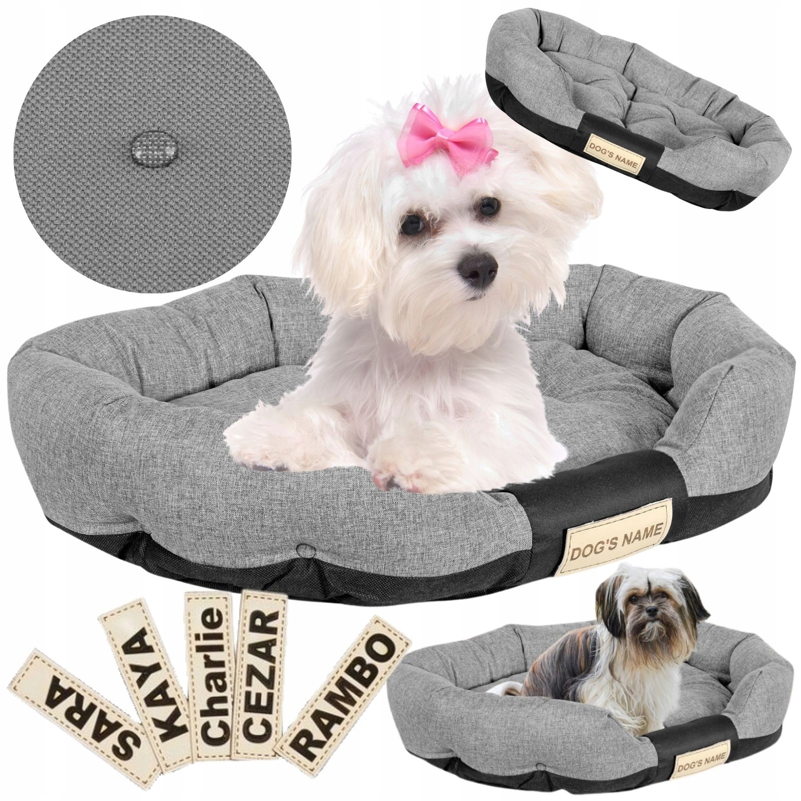 Levně Pelíšek Malého Psa Voděodolné Personalizované S Jménem Kotec 75x50 cm