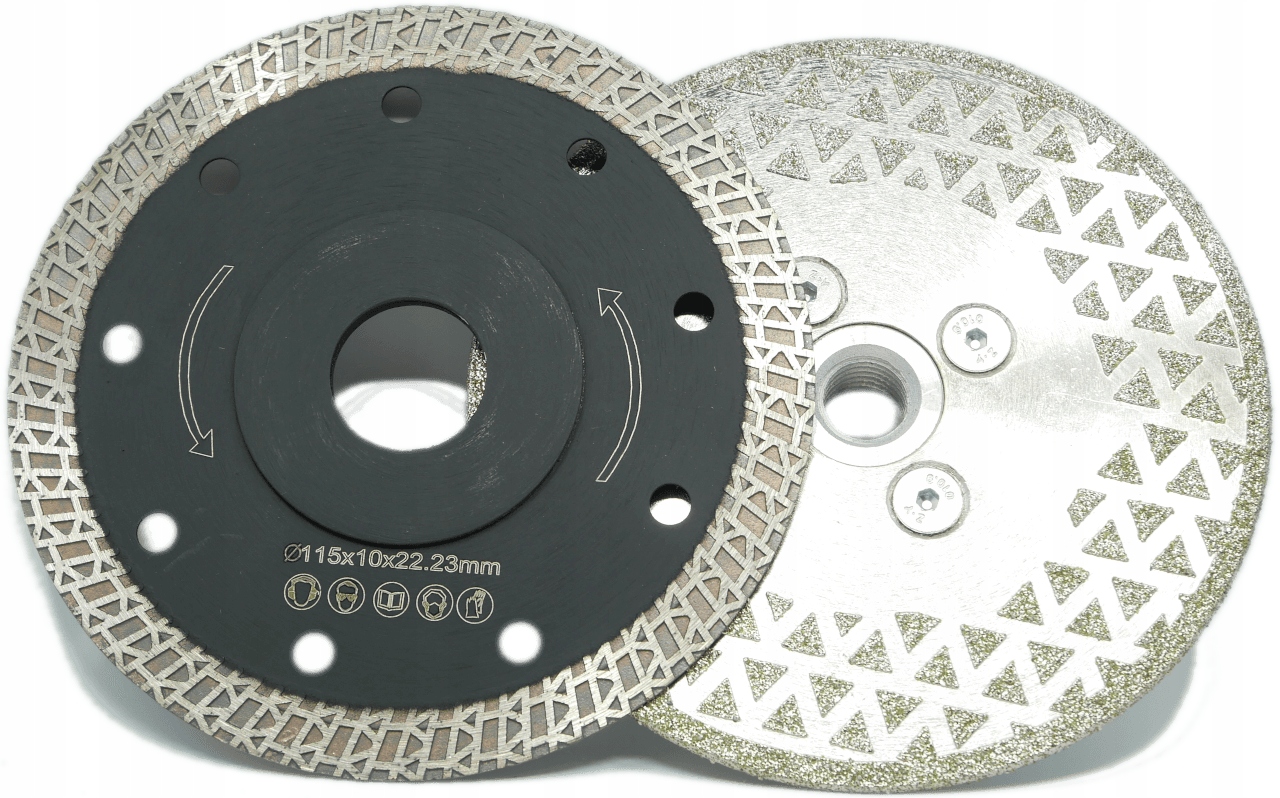 ZESTAW TARCZ DO CIĘCIA I SZLIFOWANIA GRESU 115mm