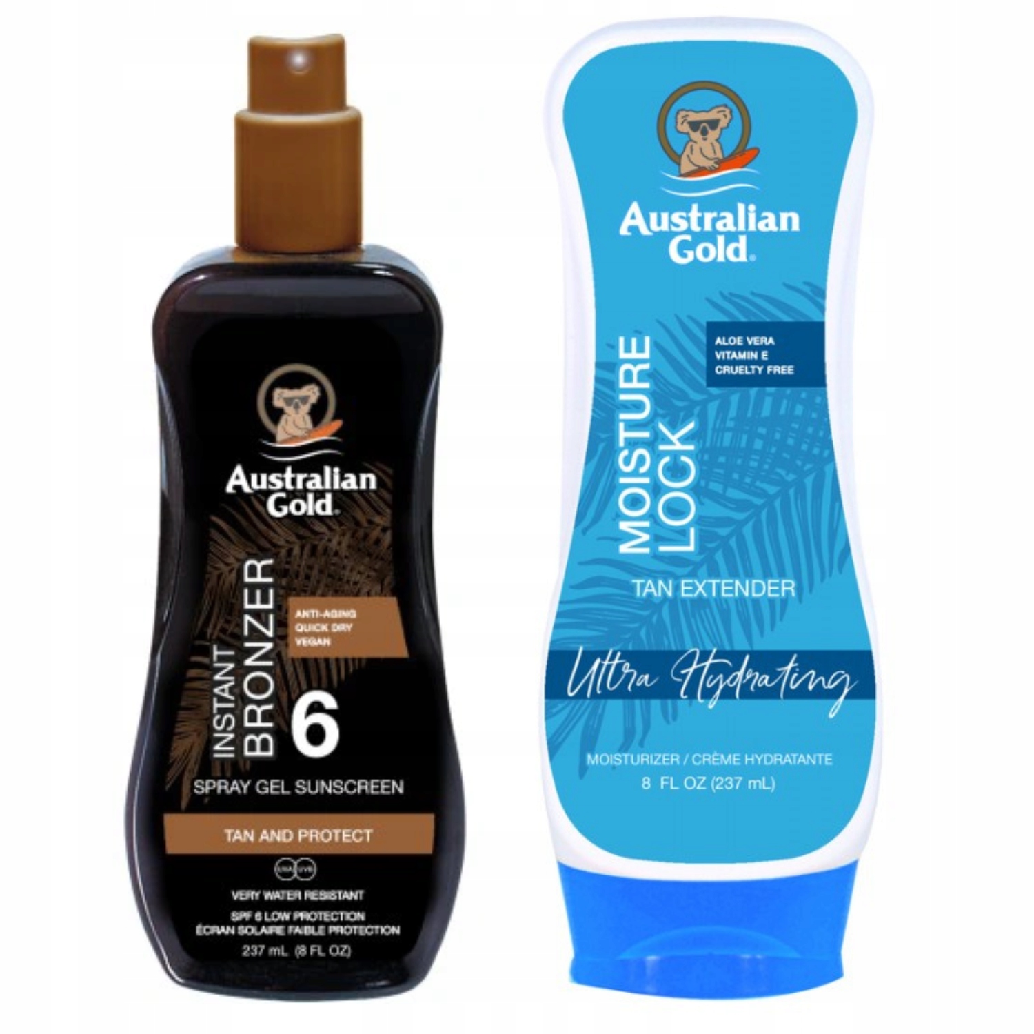 Australian Gold bronzer ve spreji SPF6 hydratační zámek