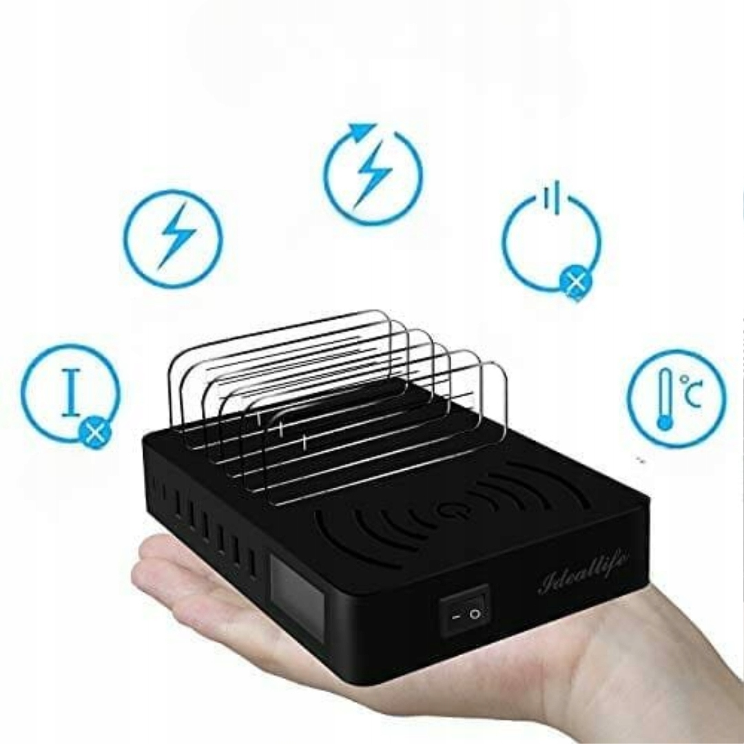 Szybka stacja ładująca PD20W QC3.0 z wieloma portami USB, 7 w 1 — miniatura 10