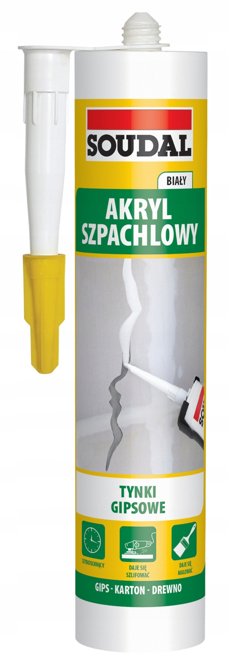

Soudal Akryl Lekki Szpachlowy Biały 280ml