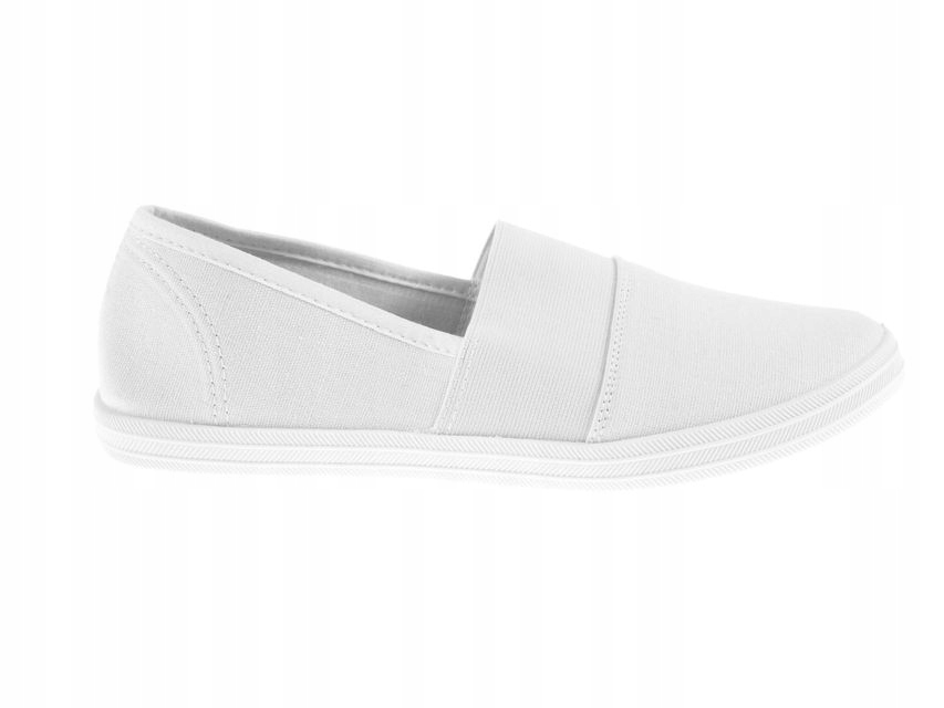 

Tenisówki wsuwne Slip on trampki Białe 37