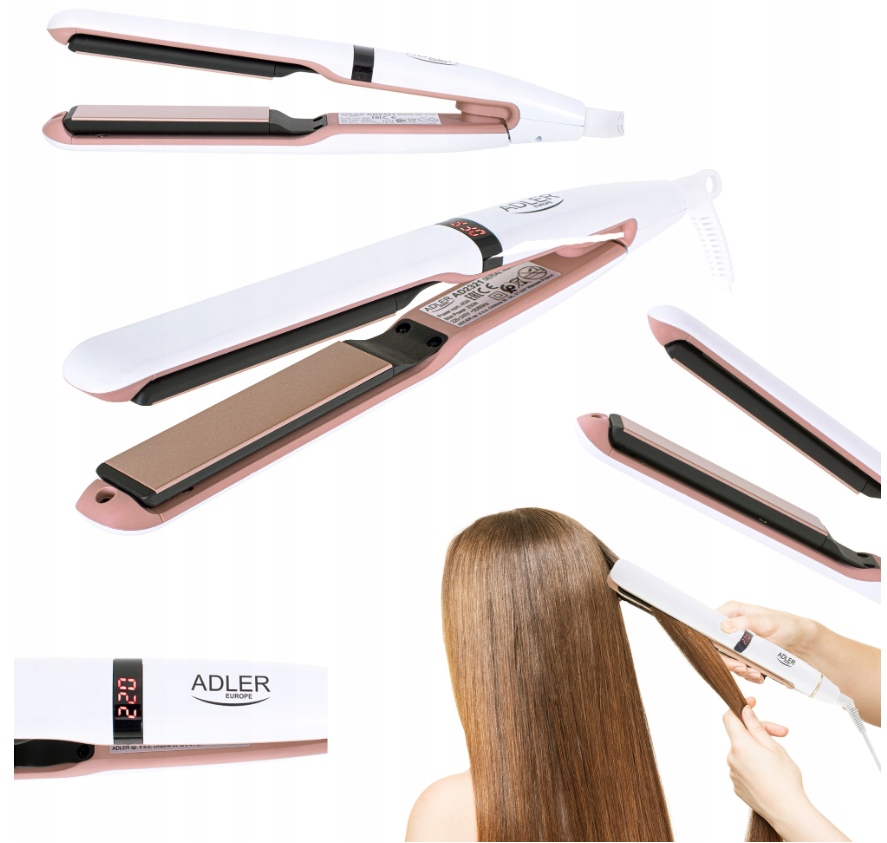 Žehlička Na Vlasy S 5 Nastaveními Teploty