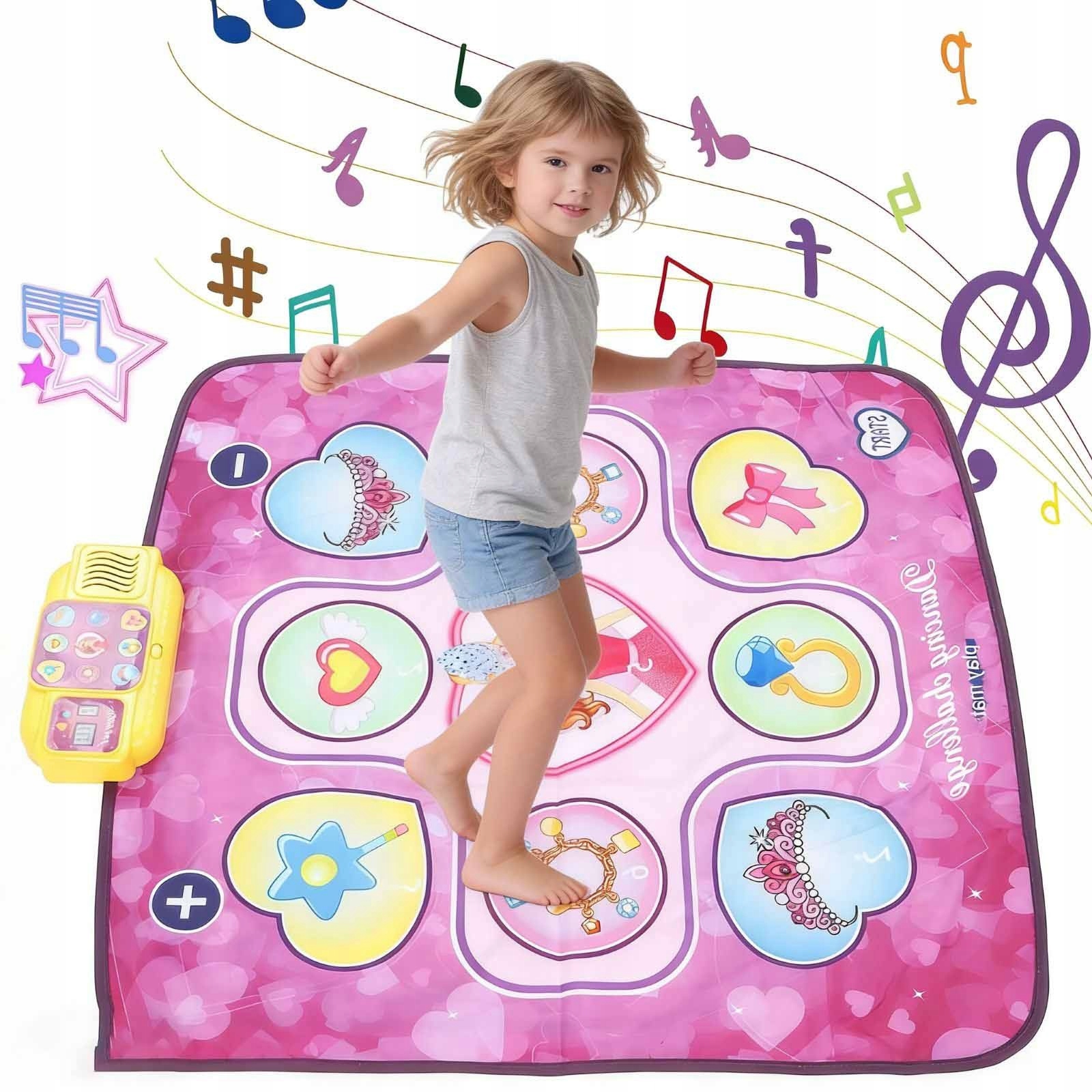 Muzyczna Mata Do Tańczenia Dla Dzieci Interaktywna Taneczna Gra Play 5 Tryb 75 x 65 cm