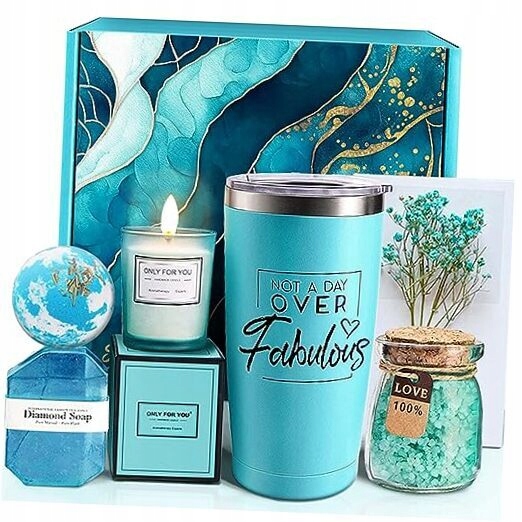 Luksusowy zestaw prezentowy Spa niebieski zestaw relaksacyjny dla kobiety