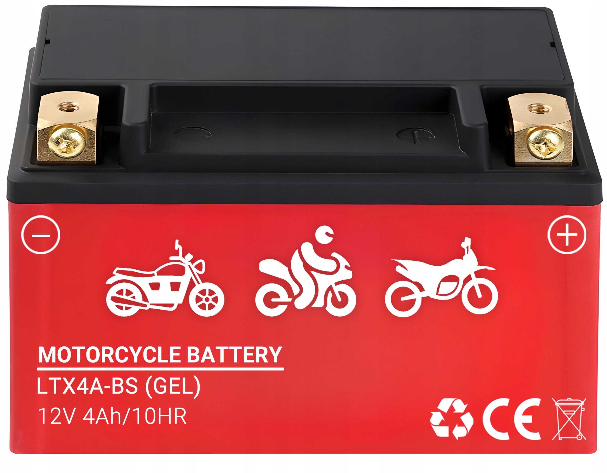 Akumulator Żelowy Do Skutera Motocykla Quada 12V 4AH Prawy+ Produkcji 2026