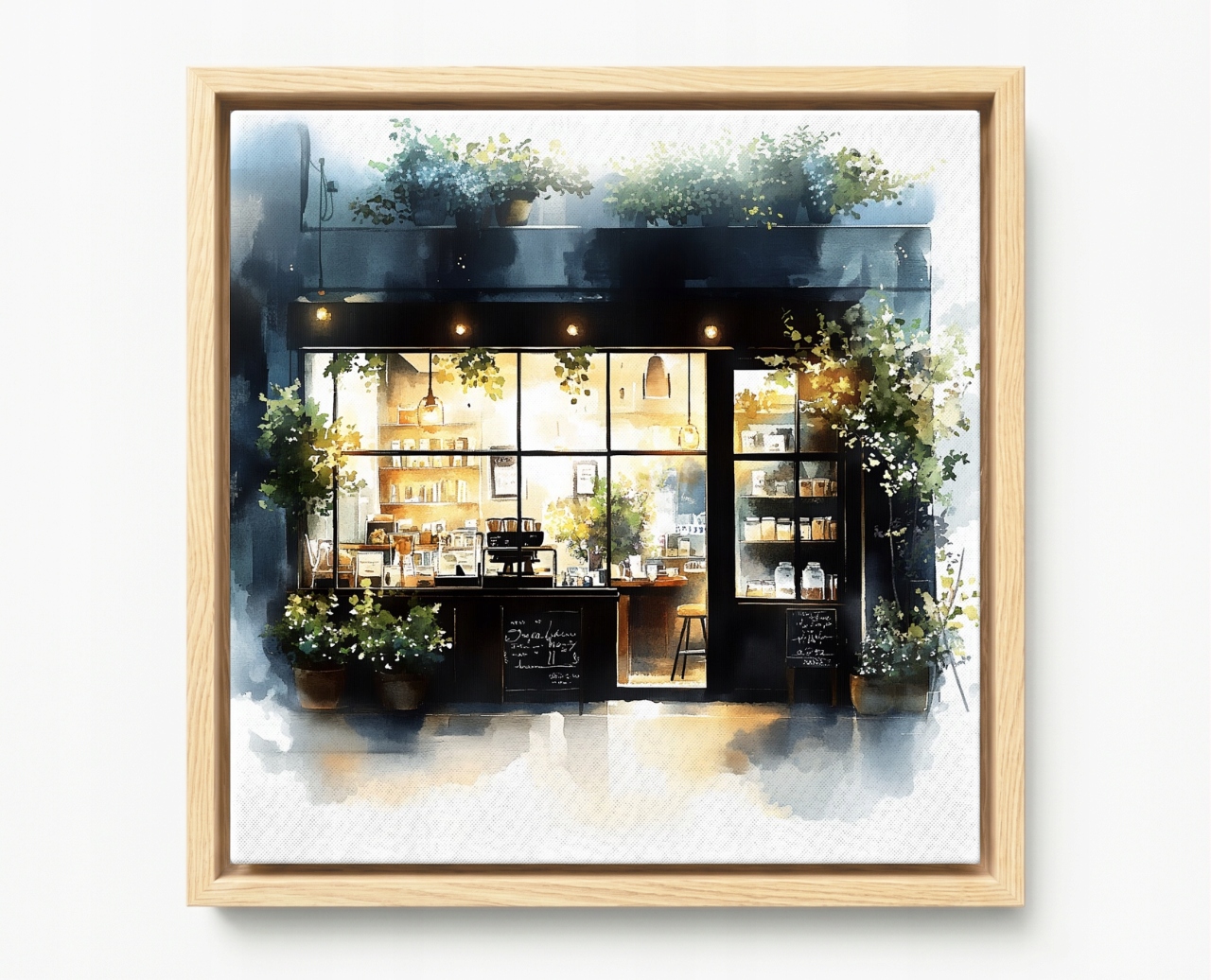 Obraz Rám American Box Mesto Kaviareň Obchod Kafejka Cafe Vitrína 60x60