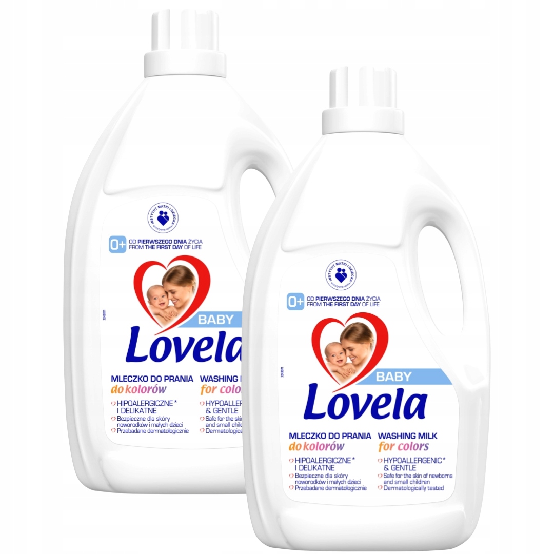 Levně Lovela Baby Prací mléko barva 4,5L x2 (100 praní)
