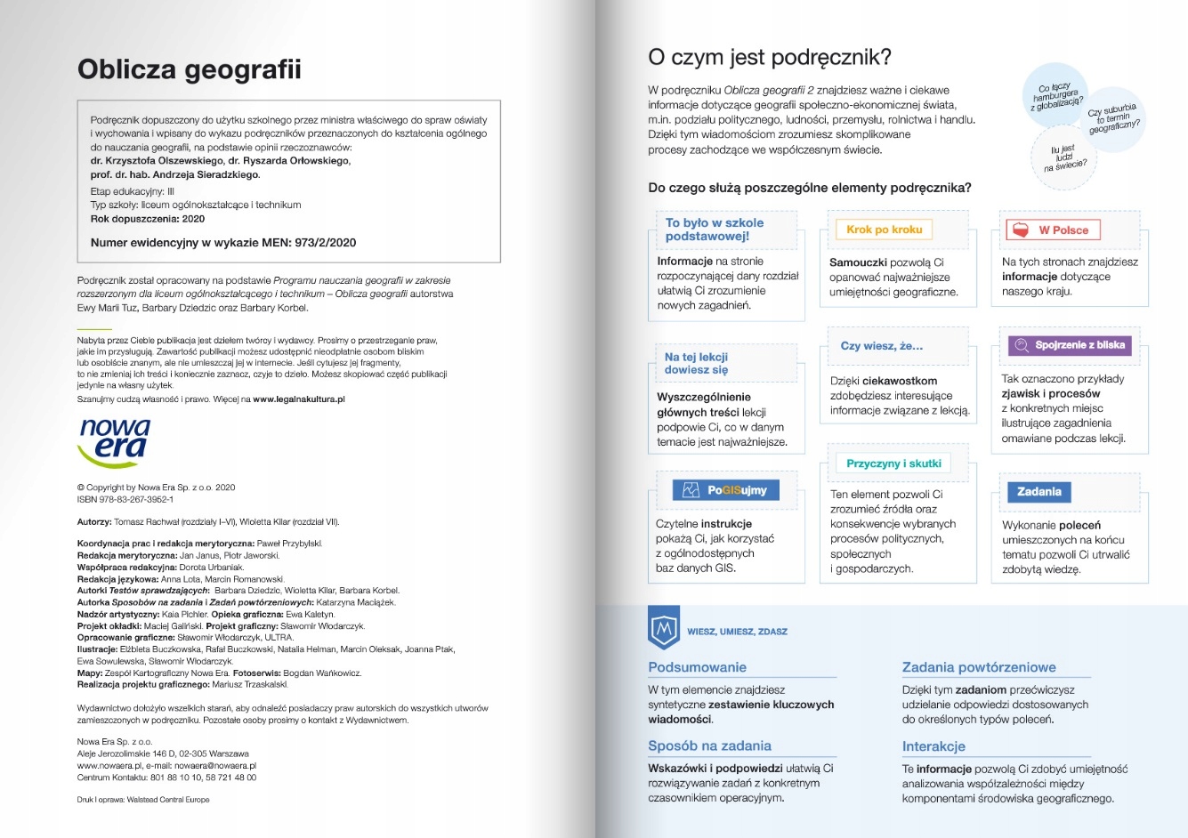 OBLICZA GEOGRAFII 2 LO PODRĘCZNIK ZAKRES ROZSZERZONY NOWA ERA ISBN 9788326739521