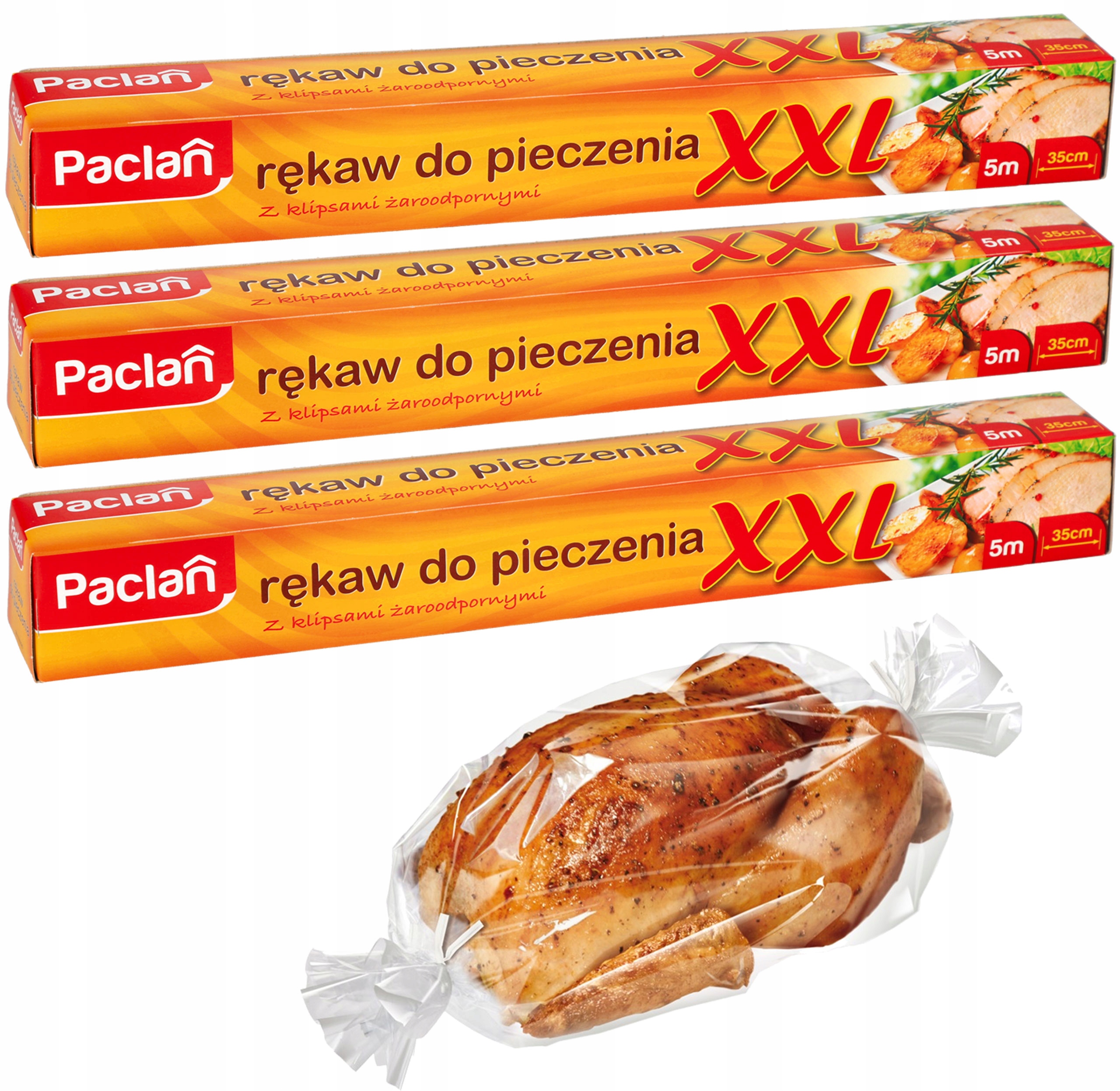 

Folia do pieczenia mięs warzyw XXL Paclan 5 m x3