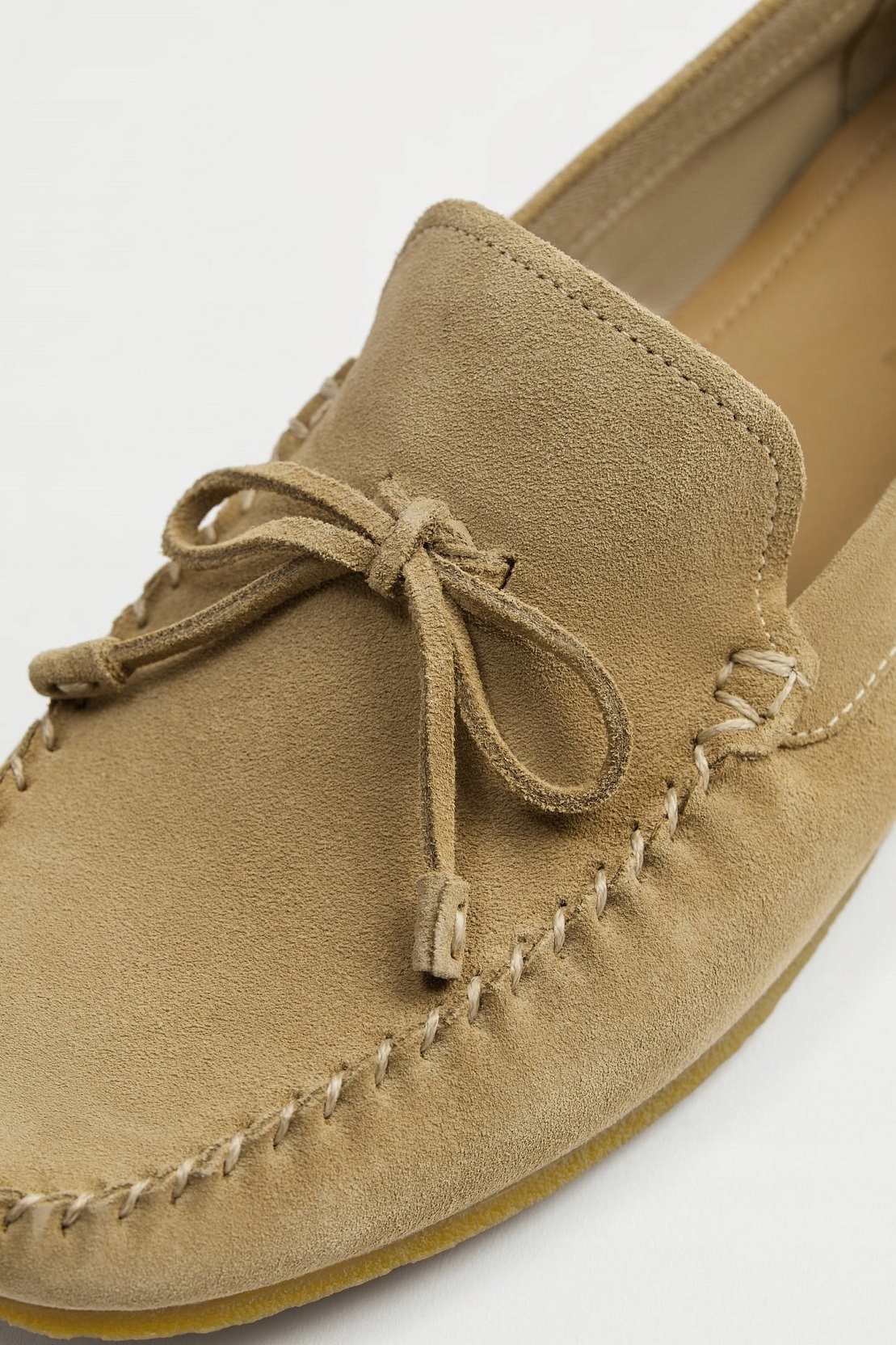 ZARA BEŻOWE SKÓRZANE MOKASYNY BUTY DRIVER 40 Długość wkładki 25.8 cm