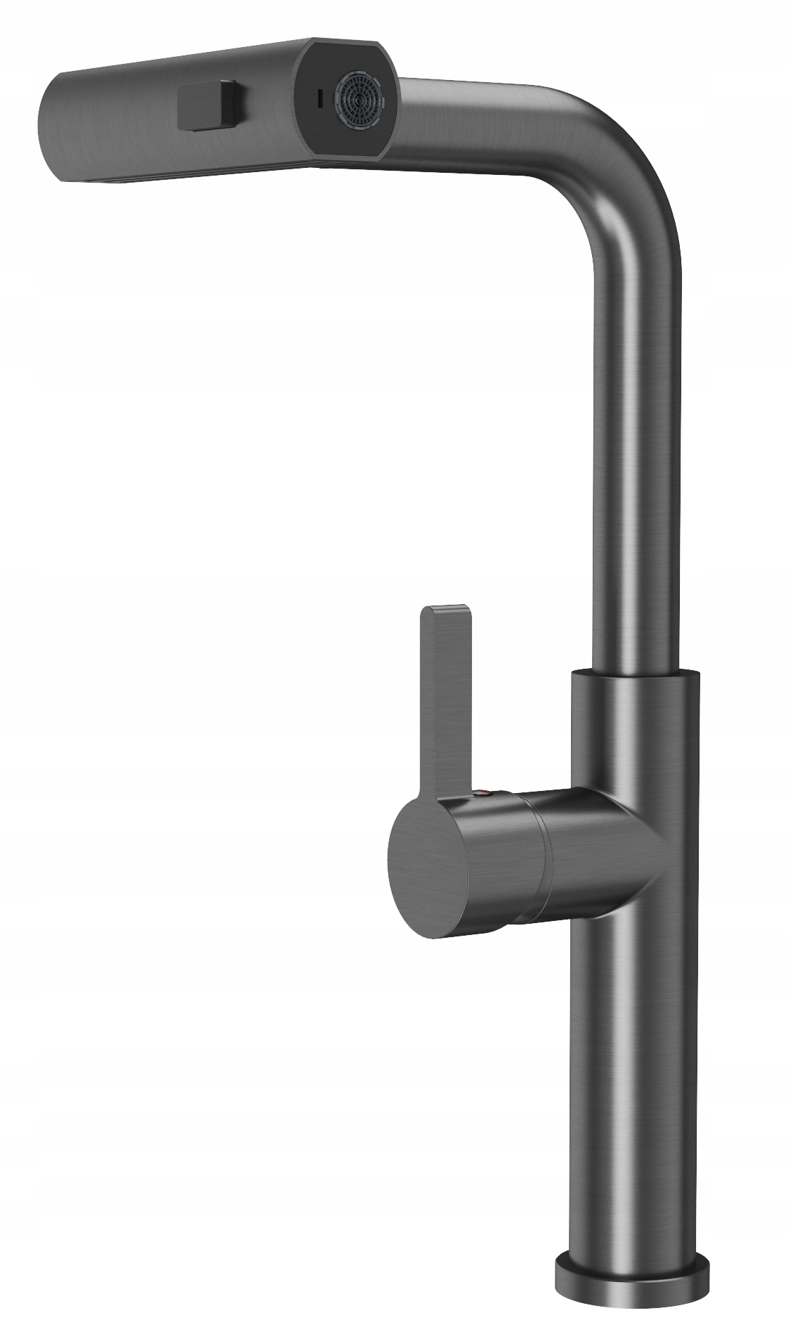 Kuchynská Batéria Gun Grey S Výsuvným Výtokom, 3 Prúdy Vody, Kohútik Giro