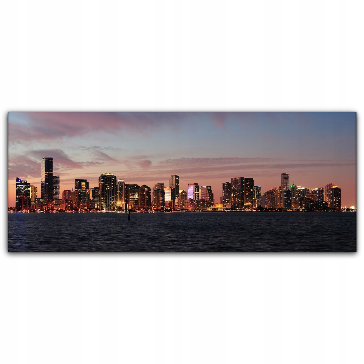 

Obraz Canvas dekoracja 125x50 Miami Krajobraz Noc
