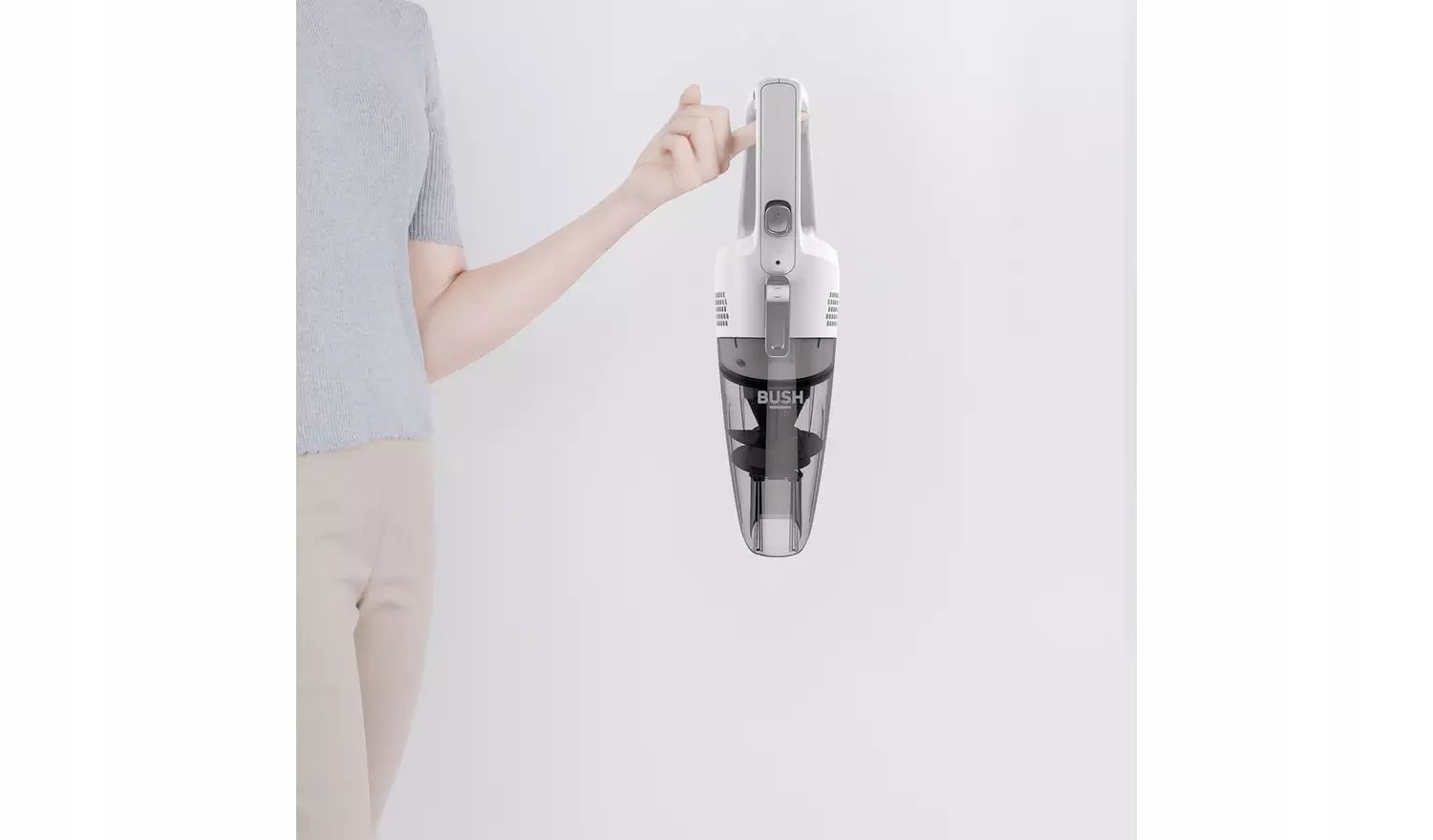 MOCNY ODKURZACZ SAMOCHODOWY RĘCZNY BUSH 7,2V Model VHW01B17W