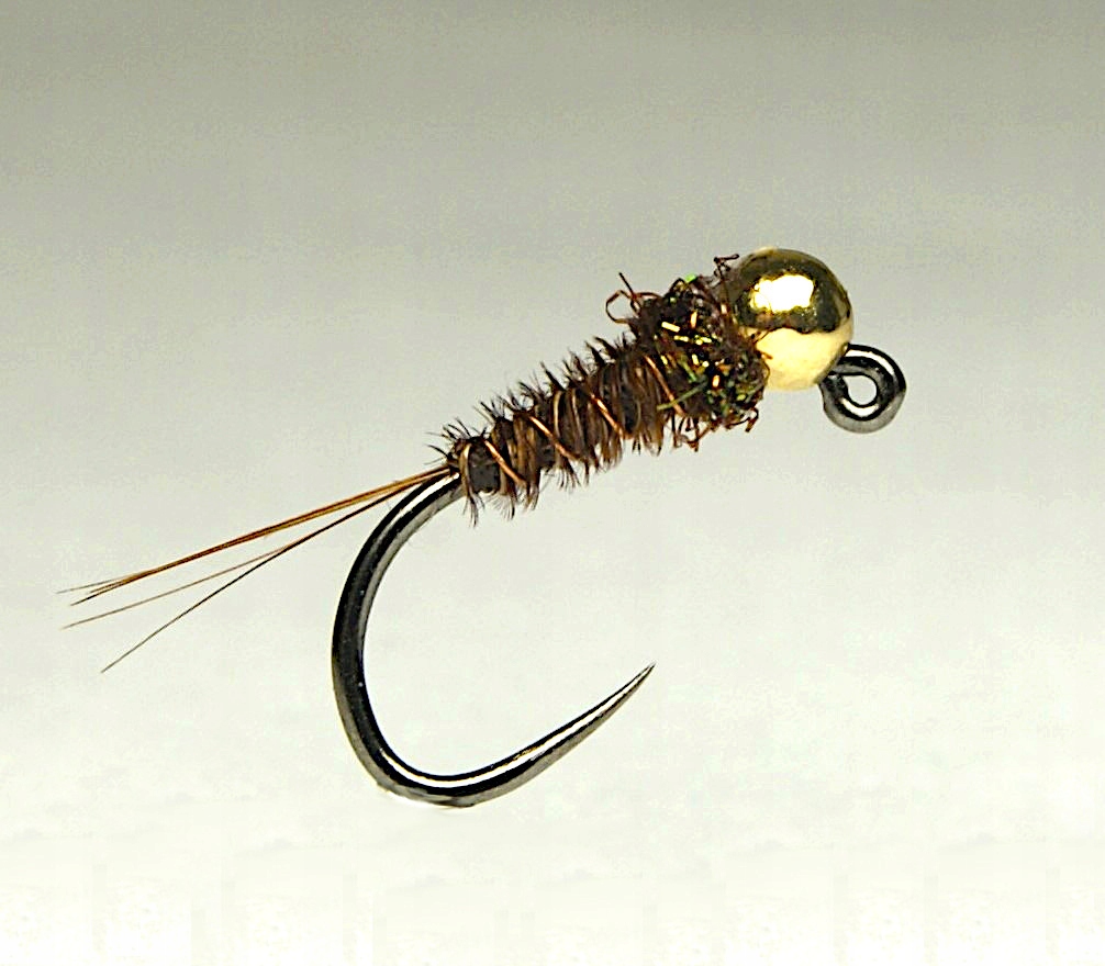 Goldbead Pheasant Tail Nymph Size 16 NIMFKA NA PSTRĄGA I LIPENIA