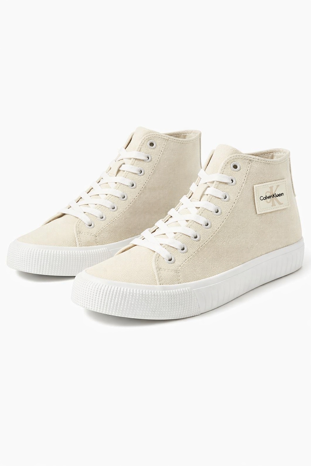 Calvin Klein Jeans Béžové Pánské Vysoké Tenisky S Logem 43 I1H