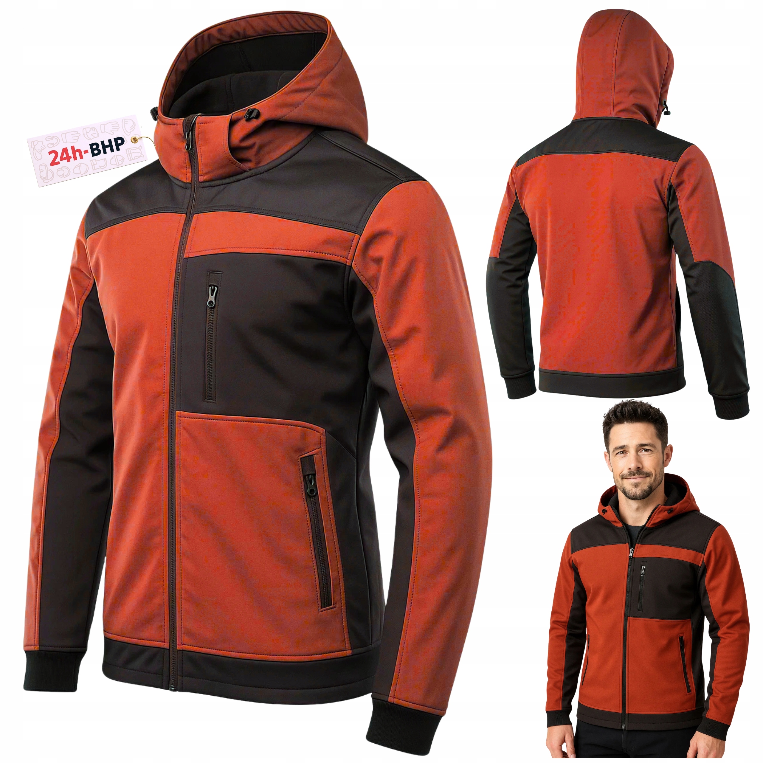 Softshellová Pracovní bunda Mikina Pracovní bunda Bozp Voděodolná Teplá Výztuha
