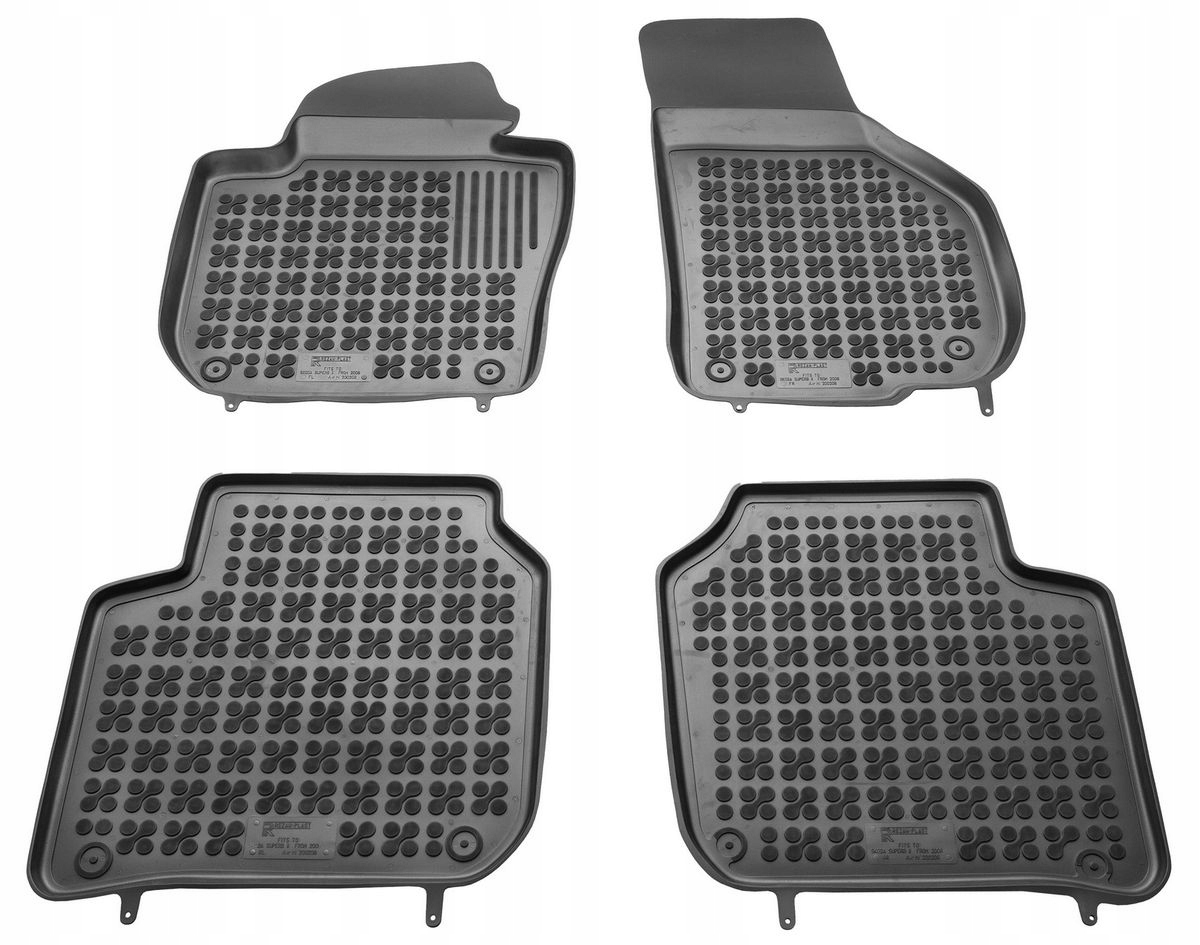 Gumové autokoberce Škoda Superb II, 2008-2015