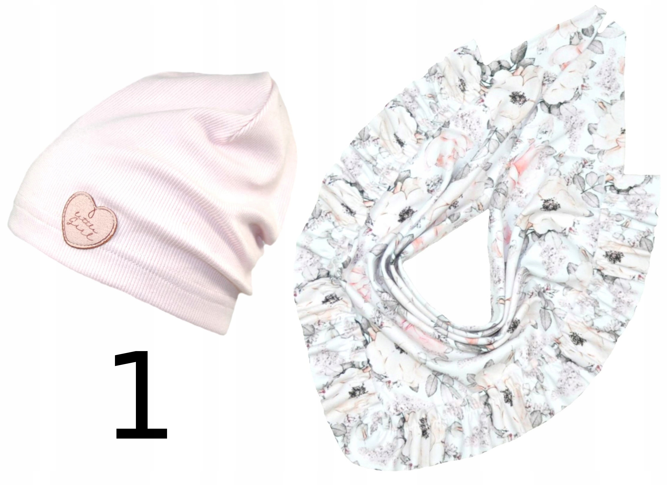 CZAPKA i CHUSTA KOMPLET WIOSENNY *kolory* r.48-50 3-6 L Marka Picco