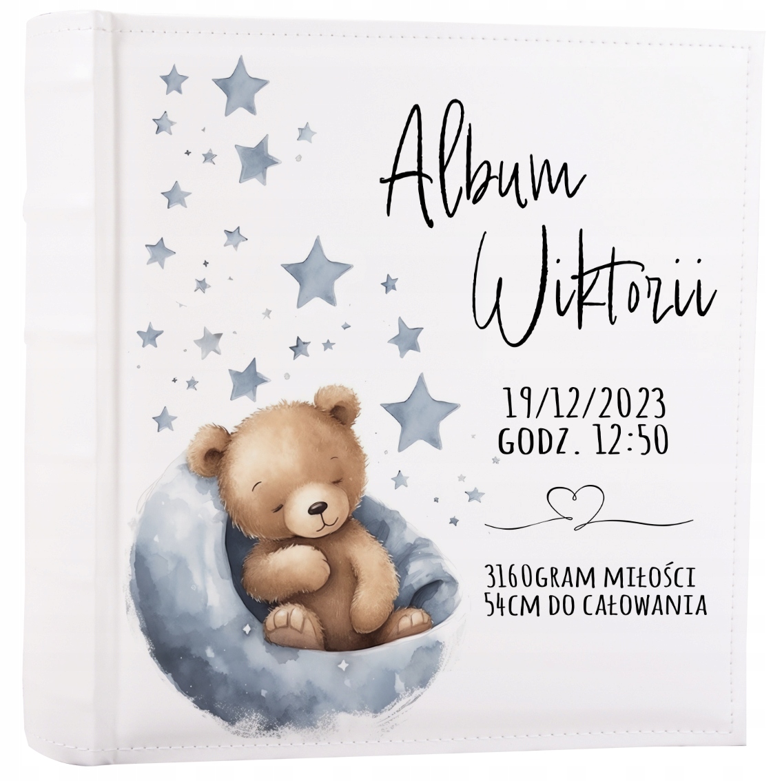 Album na zdjęcia dla dziecka 100 stron kremowych prezent urodziny chrzest