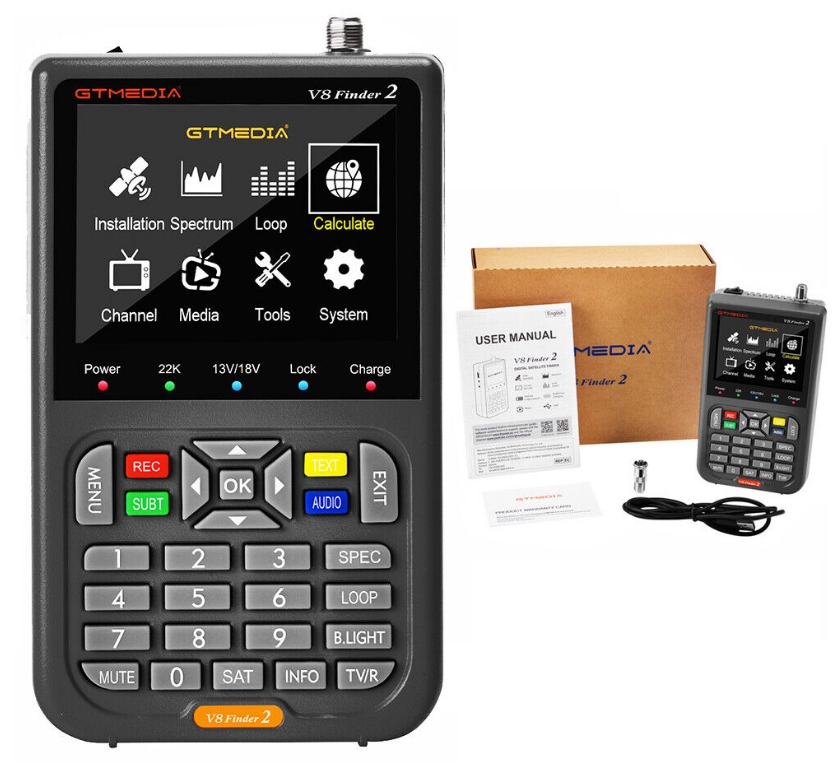 

Cyfrowy Miernik Sygnału V8 Finder 4000 mAh LCD Hd
