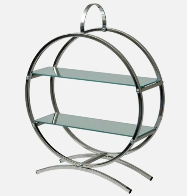 Szafka dekoracyjna z półkami szklanymi ZD Trading 36,5 x 13 x 48,5 cm Marka Zdf Trading