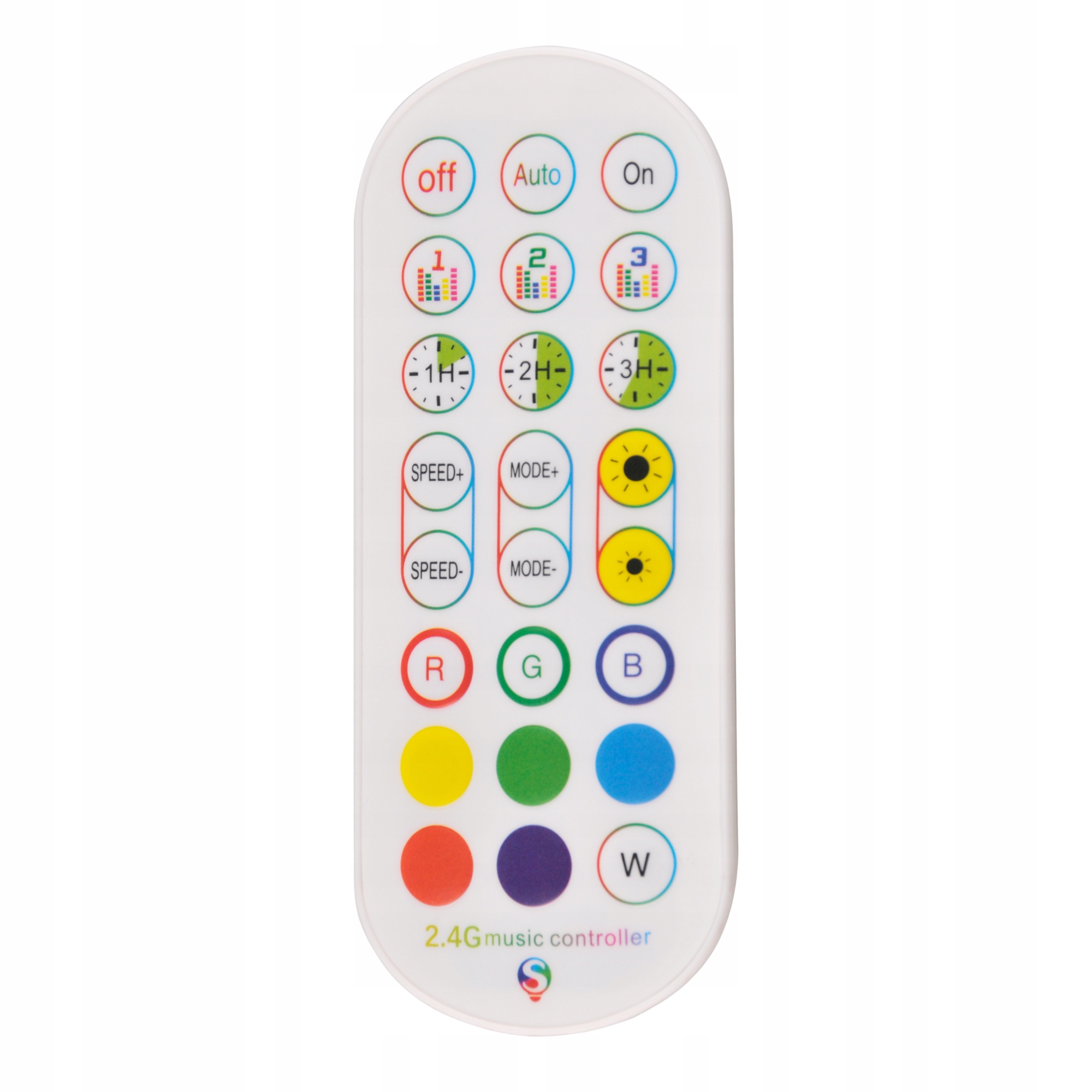 Lampa podłogowa MAGICAL LED 7W RGB + pilot Kolor wielokolorowy