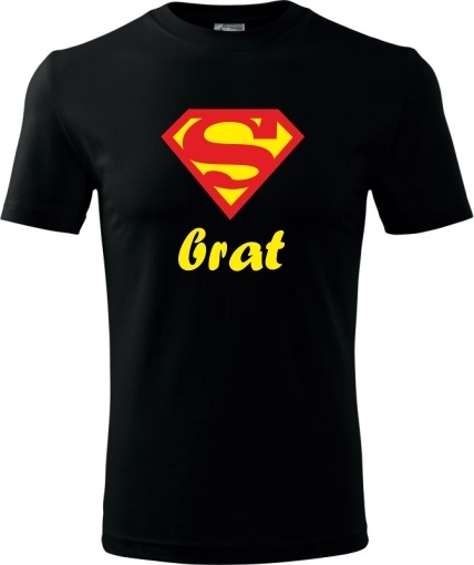 

Supermen Prezent Super Brat Koszulki Napis