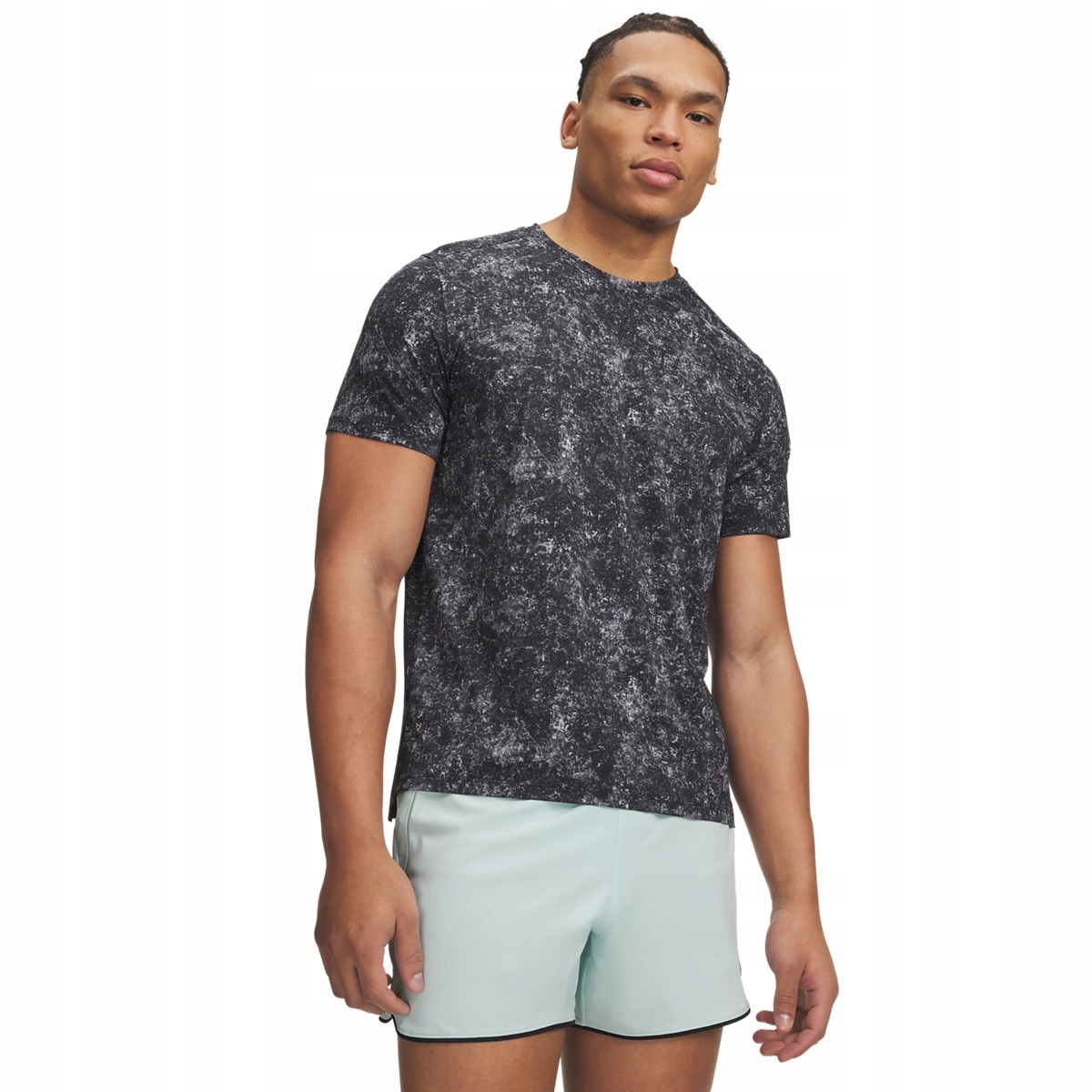 Męska koszulka do biegania Under Armour Ua Velociti Pro Print Ss Szary S