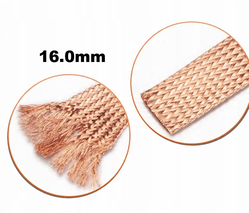 

Oplot miedziany plecionka miedziana 16mm2 1metr