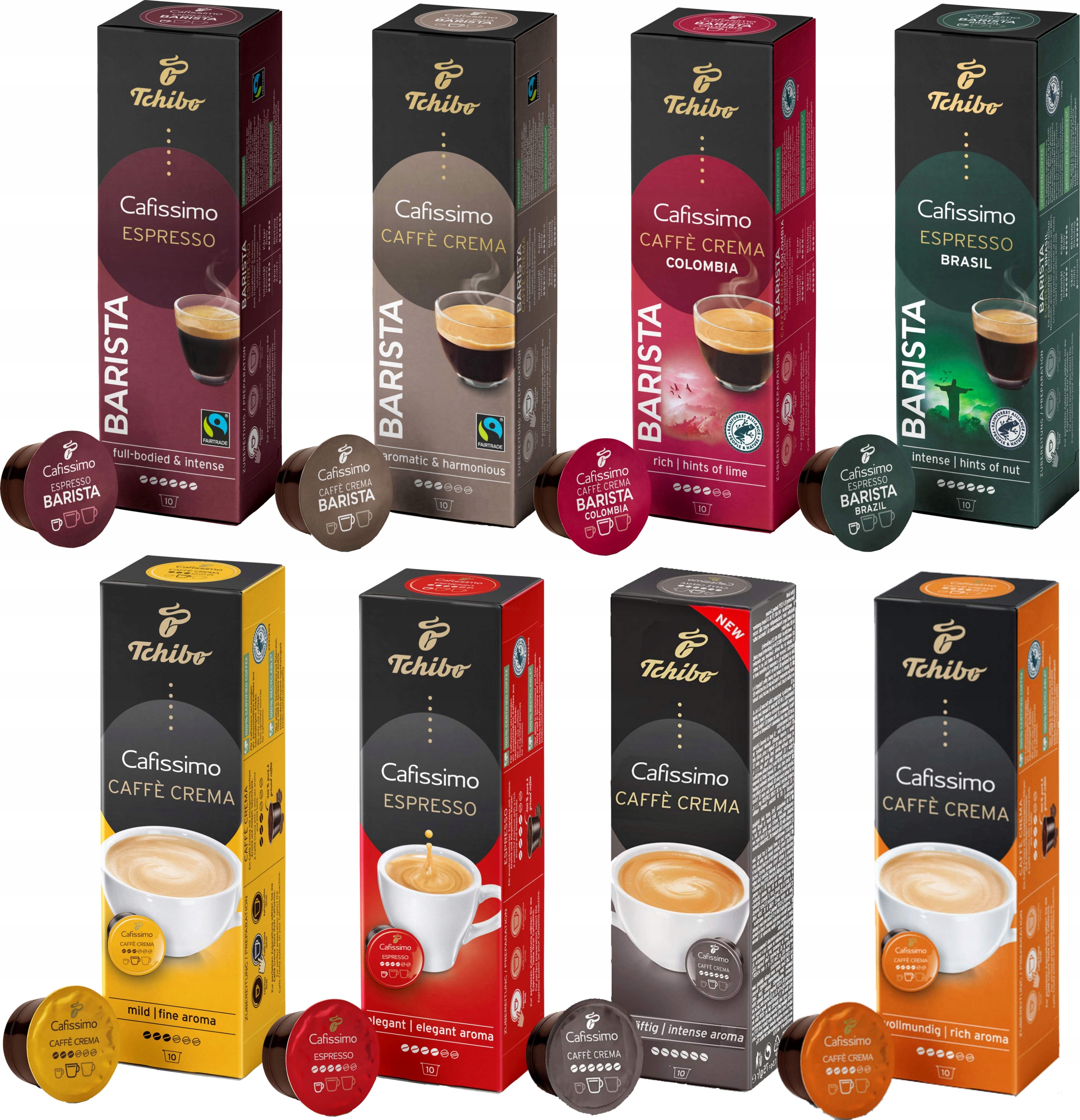 Набір Tchibo Cafissimo MIX 80 капсул