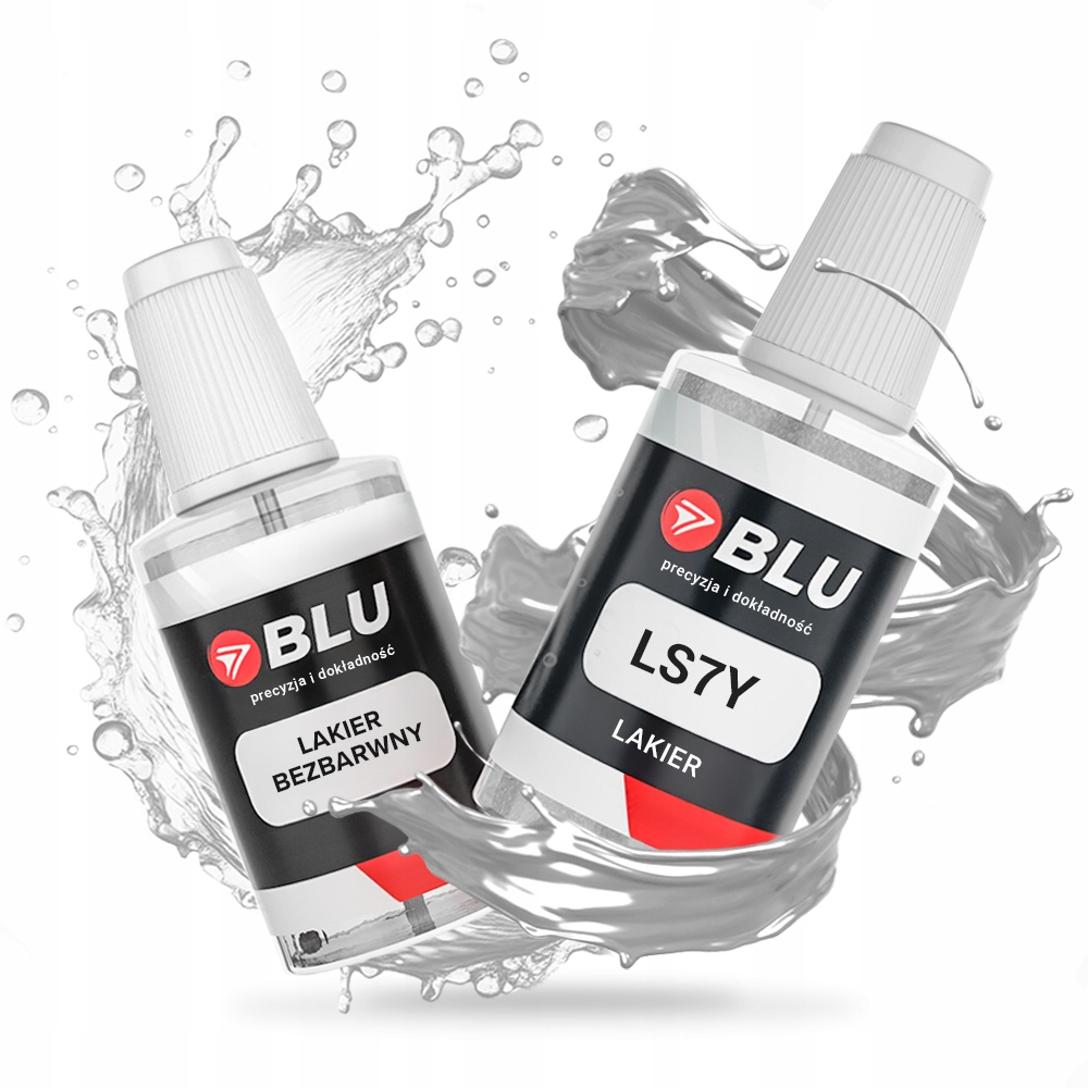 Lakier zaprawka samochodowa LS7Y Klar srebrny grisluna do Seat 20ml Blu