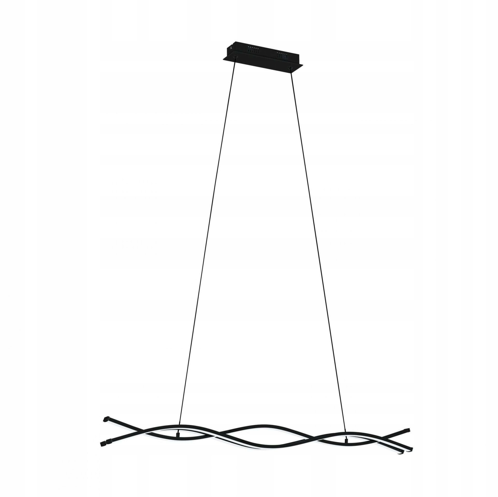 Závesné svietidlo Eglo Lasana 3 čierne 36W Led 4050lm 3000K