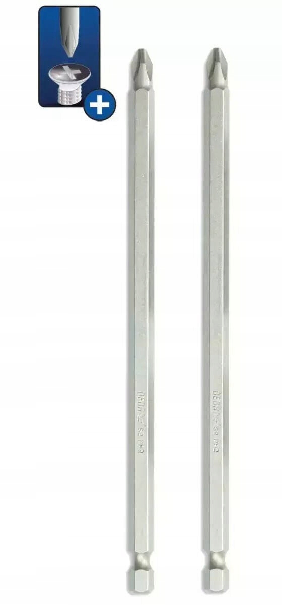 Końcówki wkrętakowe, bity DEDRA DED71581 Phillips PH2x155mm, 2szt blister Marka Dedra