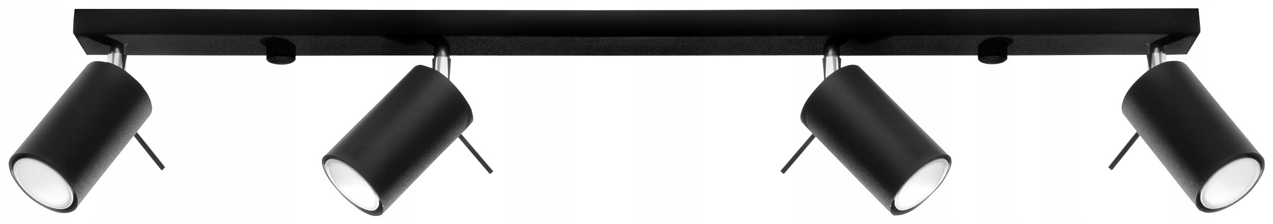 

Plafon Ring 4L czarny Listwa GU10 SL.0332 Sollux