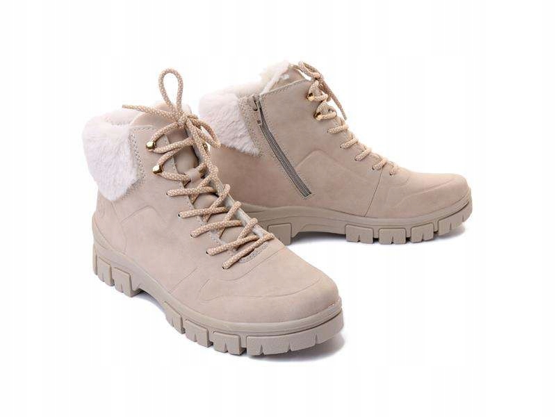 Trzewiki damskie Rieker Z1101-62 beige r39