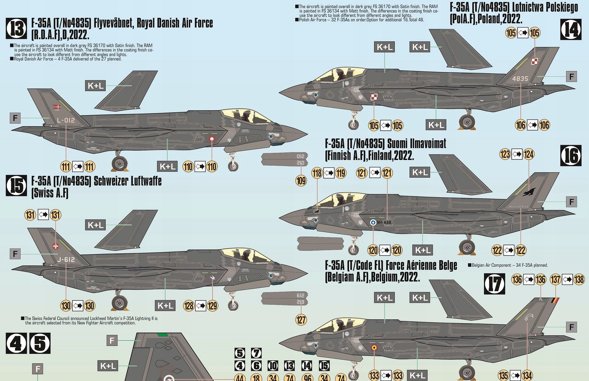 Model slepovacího letadla G-01 F-35A 'Lightning'II 1:72