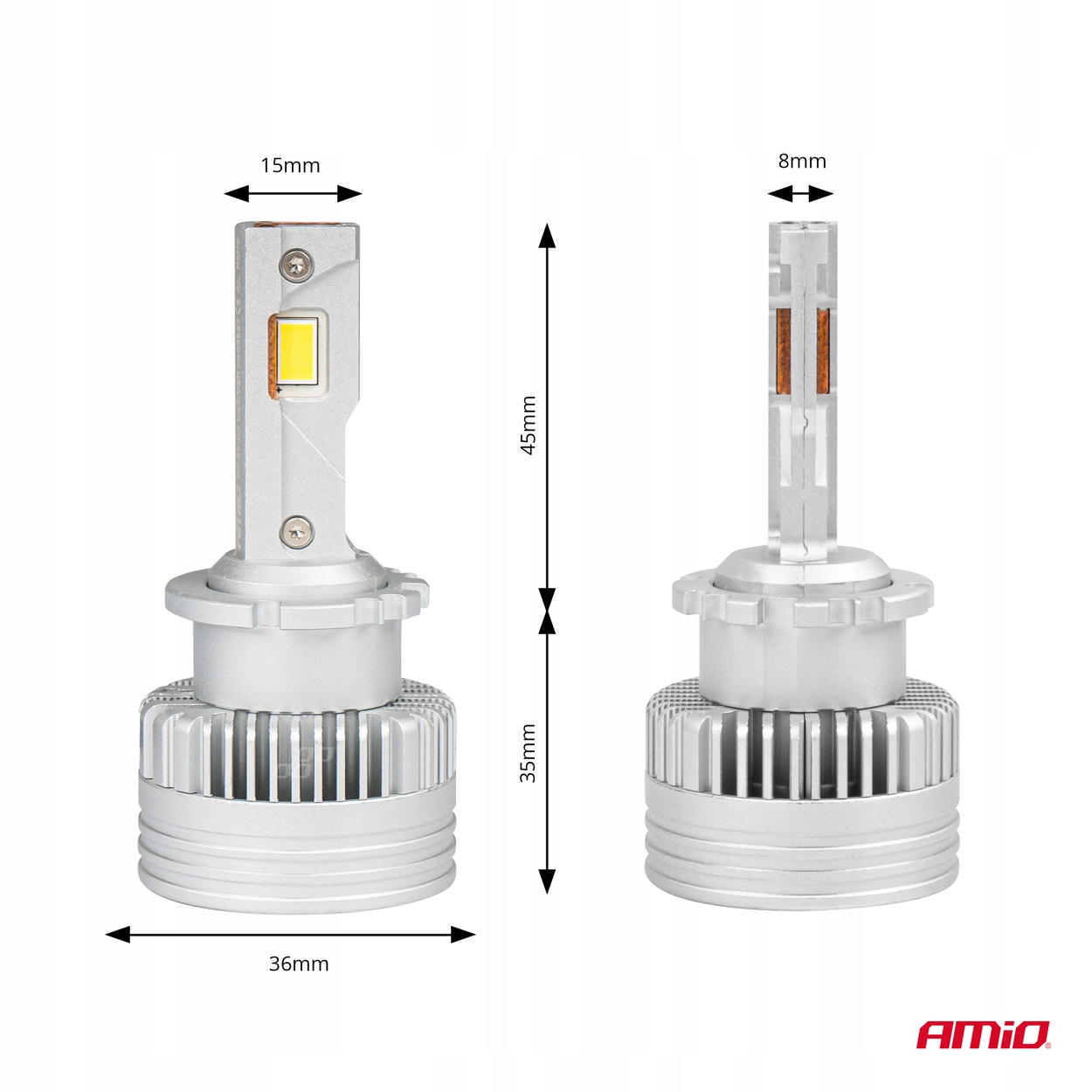 Żarówki żarniki LED seria D-Basic D2S D2R 6000K Canbus AMIO-03627 Model 03627