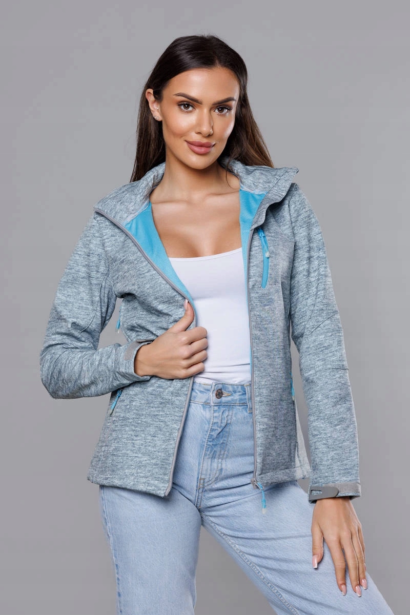 Sportovní Bunda 21605 Šedo-modrá S (36)
