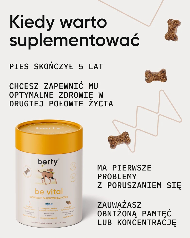 Suplementy dla psa berty kąski 240 g 120 szt.