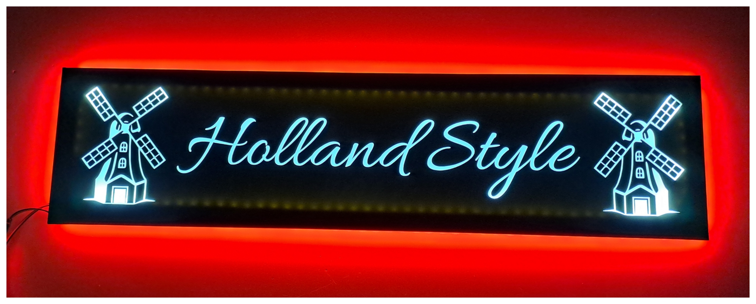 Led tabuľa Holand Style nad posteľou man daf scania s podsvietením kabíny Tir